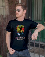 Dinosaurs Really Like Classic T-Shirt lifestyle-mens-crewneck-front-2