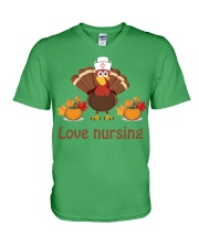 Nurse Love Turkey V-Neck T-Shirt tile