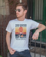3rd Grade Teacher Get Messy Classic T-Shirt lifestyle-mens-crewneck-front-2