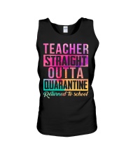 Teacher Straight Quarantine Unisex Tank tile