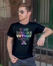 1st Grade Teacher Can Do Virtually Classic T-Shirt lifestyle-mens-crewneck-front-2