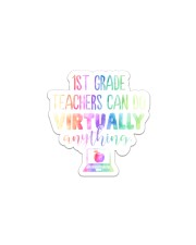 1st Grade Teacher Can Do Virtually Sticker tile