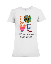Kindergarten Teacher Life Premium Fit Ladies Tee tile