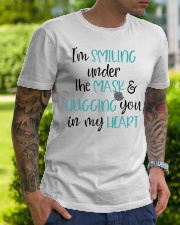 I'm smiling under the mask Classic T-Shirt lifestyle-mens-crewneck-front-7