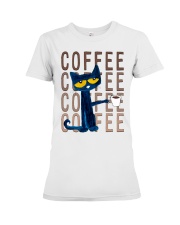 Peter Cat With Coffee Premium Fit Ladies Tee tile