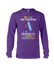Teacher Returned To School Long Sleeve Tee tile