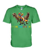 Autism Different V-Neck T-Shirt tile