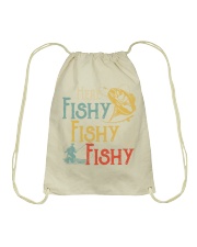 Fishing Fishy Drawstring Bag tile