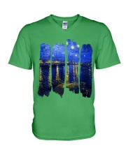 Art Van Night V-Neck T-Shirt tile