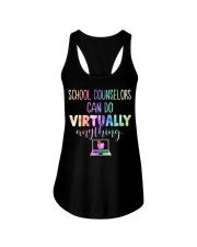 School Counselor Can Do Virtually Ladies Flowy Tank tile