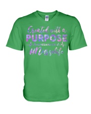 Nurse Life Purpose V-Neck T-Shirt tile