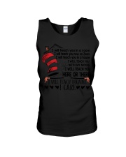 Teacher Because Care Unisex Tank tile