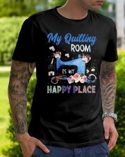 Quilting Happy Place Classic T-Shirt lifestyle-mens-crewneck-front-7