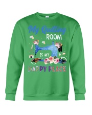 Quilting Happy Place Crewneck Sweatshirt tile