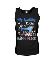 Quilting Happy Place Unisex Tank tile