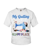 Quilting Happy Place Youth T-Shirt tile