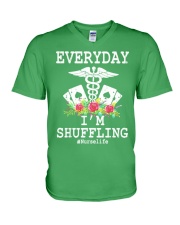 Nurse Everyday Shuffling V-Neck T-Shirt tile