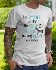 Math Teacher Life Smiling Classic T-Shirt lifestyle-mens-crewneck-front-7