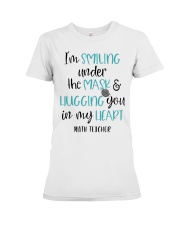 Math Teacher Life Smiling Premium Fit Ladies Tee tile