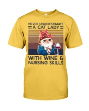 Nurse Cat Lady Classic T-Shirt front
