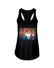 Nurse Cat Lady Ladies Flowy Tank tile