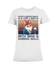 Nurse Cat Lady Premium Fit Ladies Tee tile