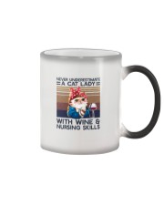 Nurse Cat Lady Color Changing Mug tile