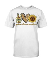 Shunshine Peace Love Premium Fit Mens Tee tile