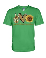 Shunshine Peace Love V-Neck T-Shirt tile