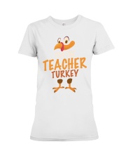 Teacher Turkey Premium Fit Ladies Tee tile