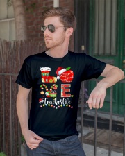 Teacher Life Christmas Classic T-Shirt lifestyle-mens-crewneck-front-2