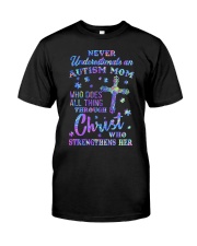 Autism Mom Strengthen Classic T-Shirt front