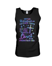 Autism Mom Strengthen Unisex Tank tile