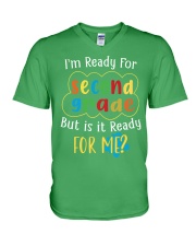 Second grade Ready For Me V-Neck T-Shirt tile