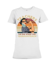 Teacher Quaranteach Premium Fit Ladies Tee tile