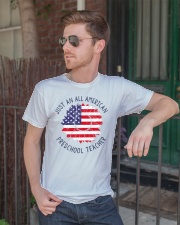 Preschool Teacher American Classic T-Shirt lifestyle-mens-crewneck-front-2