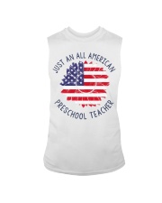 Preschool Teacher American Sleeveless Tee tile
