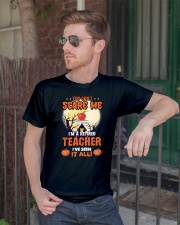 Retired Teache Scare Me All Classic T-Shirt lifestyle-mens-crewneck-front-2