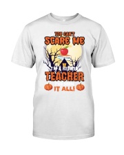 Retired Teache Scare Me All Premium Fit Mens Tee tile