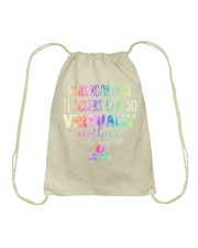 Kindergarten Teacher Can Do Virtually Drawstring Bag tile