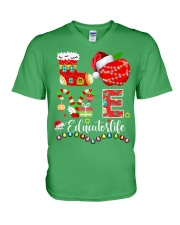 Educator Life Christmas V-Neck T-Shirt tile