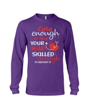 Nurse Cute Enough Restart Long Sleeve Tee tile