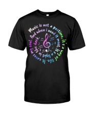 Music Not Partime Classic T-Shirt front