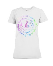 Music Not Partime Premium Fit Ladies Tee tile