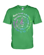 Music Not Partime V-Neck T-Shirt tile