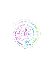 Music Not Partime Sticker tile