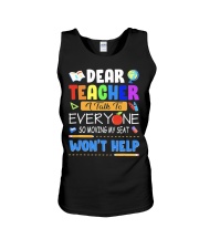 Teacher Dear Talk Unisex Tank tile