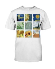 Art Van Gogh Painting Grid Premium Fit Mens Tee tile