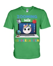 Kindergarten Zooming V-Neck T-Shirt tile