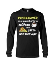 Turns caffeine and pizza into software Long Sleeve Tee thumbnail